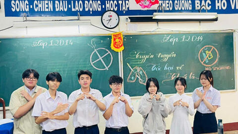 Nhiều mô hình hay giúp học sinh nói không với thuốc lá