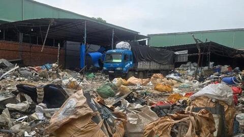 Bị yêu cầu dừng, cơ sở tái chế nhựa vẫn hoạt động ở Đà Nẵng