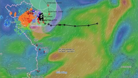 Bão số 4 giật cấp 11 cách Quảng Ninh-Hải Phòng 120km, tiếp tục gây mưa to