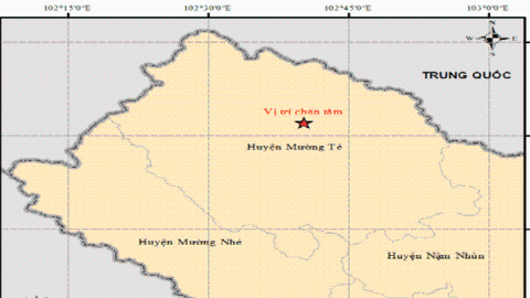 Lai Châu: Động đất 4.4 độ gây rung lắc mạnh
