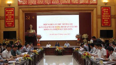 Quận Tây Hồ tập trung giải quyết nhiều vấn đề cụ thể và mới phát sinh