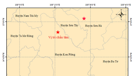 Kon Tum liên tiếp xảy ra động đất, mạnh nhất 3,3 độ Richter