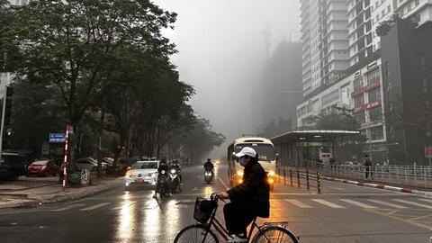 Hà Nội ô nhiễm không khí nhất thế giới sáng nay