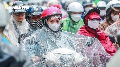 Miền Bắc nhiệt độ giảm mạnh, nhiều nơi mưa to