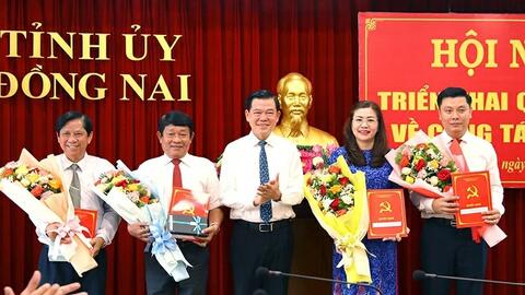 Bổ nhiệm Thư ký Bí thư Tỉnh ủy, Phó Chánh Văn phòng Tỉnh ủy; nữ Chủ tịch HĐTV,...