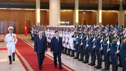 Tổng Bí thư, Chủ tịch nước Tô Lâm chủ trì Lễ đón chính thức Nhà vua Thái Lan và Hoàng hậu