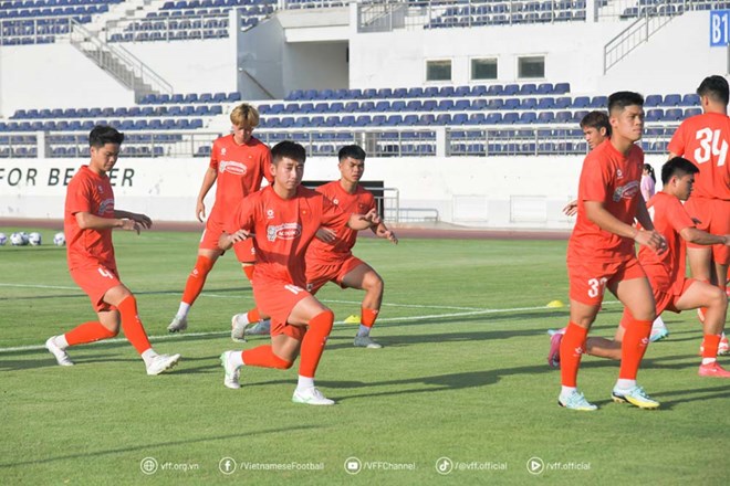 U22 Việt Nam tích cực tập luyện dù chưa đủ quân số