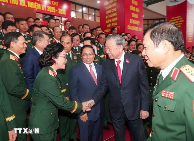 Tổng Bí thư Tô Lâm dự Đại hội đại biểu Đảng bộ Quân đội lần thứ XII