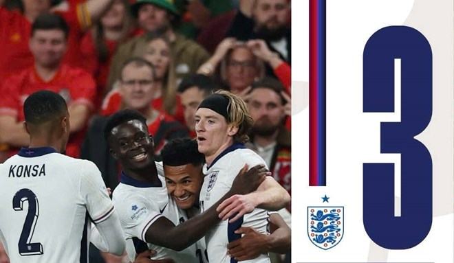 Tuyển Anh thắng dễ xứ Wales trong trận giao hữu trên sân Wembley