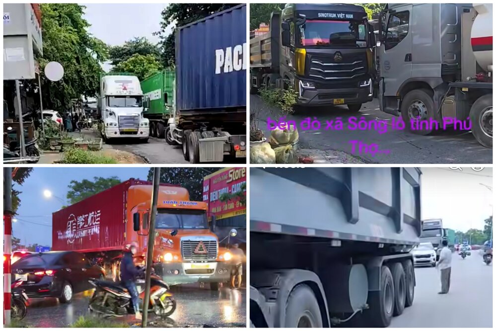 Một số video người dân đăng lên mạng xã hội. Ảnh cắt từ clip.