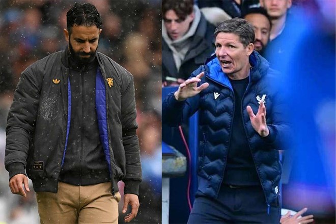 Ruben Amorim vẫn thua Oliver Glasner vài bậc về cách sử dụng 3-4-3