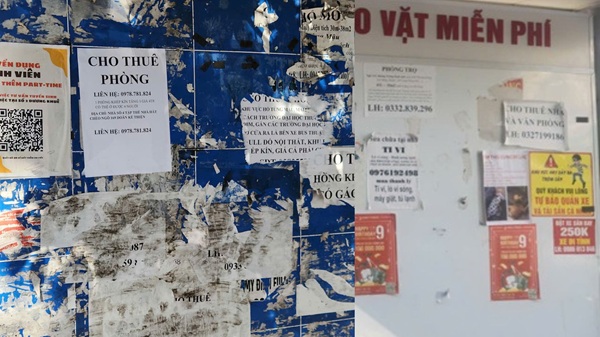 Xuống cấp mất mỹ quan đô thị và lãng phí. Ảnh: Minh Hạnh