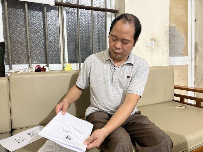 Ông Ngô Bình Khương cho biết làm thủ tục cấp sổ đỏ nhưng tiền sử dụng đất phải nộp quá cao. Ảnh: Cường Ngô