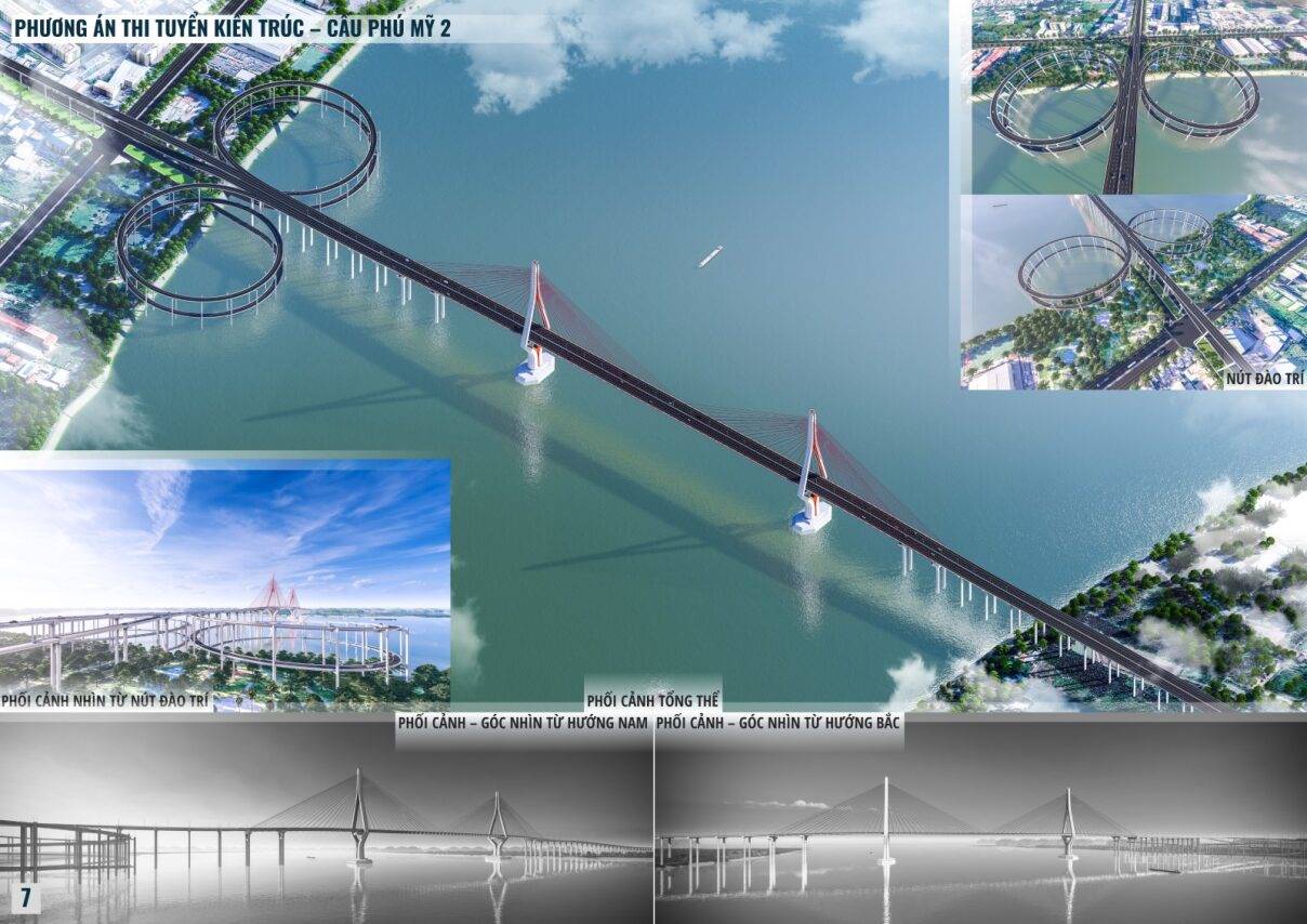 Phối cảnh cầu Phú Mỹ 2. Ảnh: Tedi