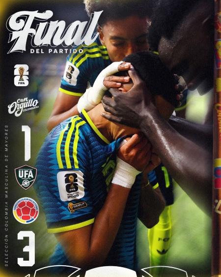 Colombia thắng Uzbekistan 3-1. Ảnh: LĐBĐ Colombia