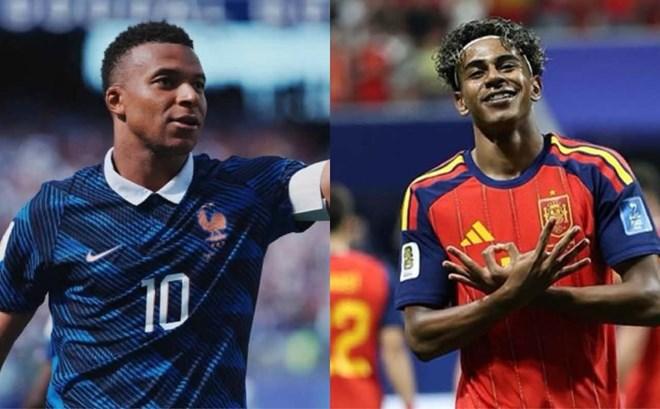 Kylian Mbappe và Lamine Yamal tạo nên cuộc đối đầu cá nhân đáng chú ý ở trận bán kết Pháp vs Tây Ban Nha. Ảnh: Xinhua