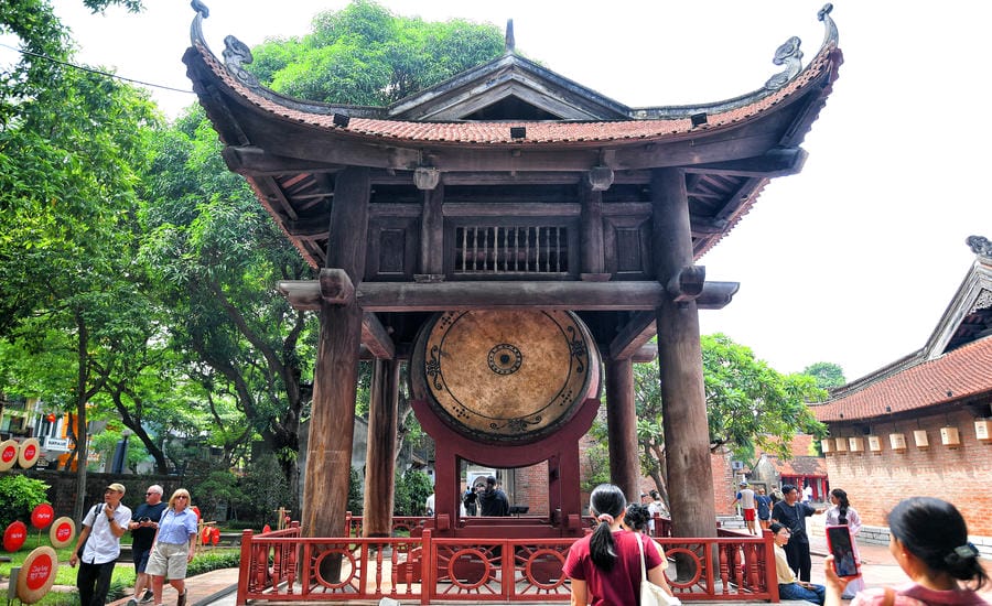 Nhà trống tại Văn Miếu – Quốc Tử Giám, nơi diễn ra các hoạt động văn hóa trong khuôn khổ Festival Thăng Long - Hà Nội 2026.