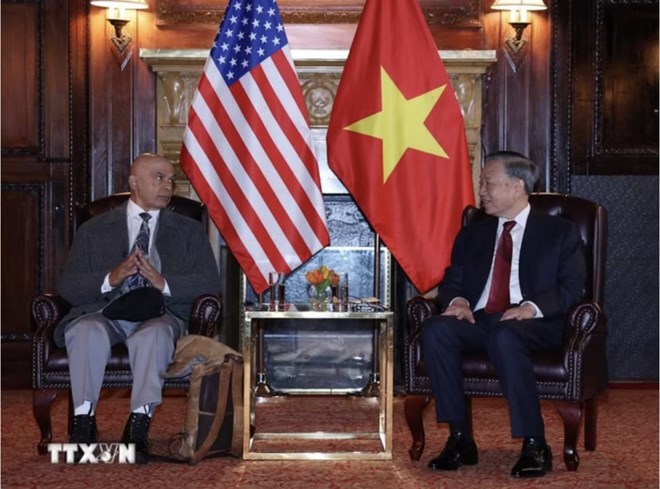 Tổng Bí thư, Chủ tịch nước Tô Lâm gặp Ban Lãnh đạo Đảng Cộng sản Mỹ