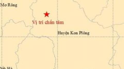 Kon Tum lại liên tiếp động đất