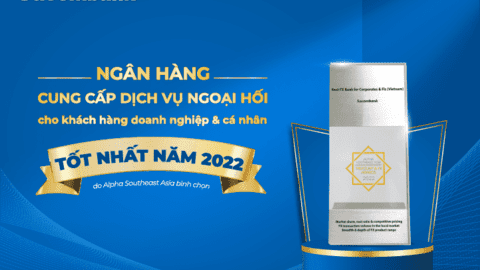 Sacombank được vinh danh là ngân hàng cung cấp dịch vụ ngoại hối tốt nhất năm 2022