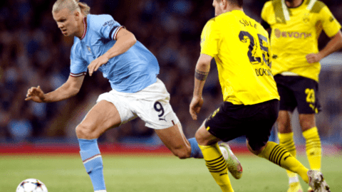 Haaland tỏa sáng giúp Man City thắng ngược Dortmund