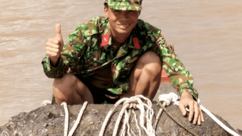 Phát hiện quả bom nặng trên 350 kg ở vùng biển Trà Vinh