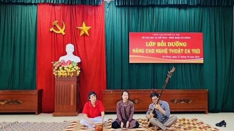 Quận Hà Đông: Bồi dưỡng, nâng cao chất lượng hoạt động của các CLB ca trù