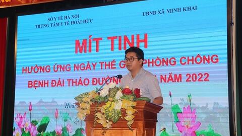 Mít tinh hưởng ứng Ngày thế giới phòng chống bệnh đái tháo đường 14/11