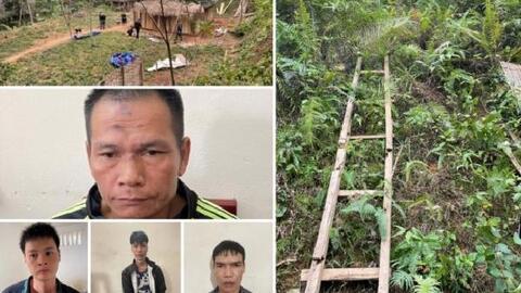 Toàn 'đô' đào hố trên đồi cao để chôn giấu ma túy