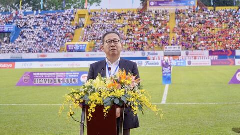 Giao hữu bóng đá giữa CLB Becamex Bình Dương - Kawasaki Frontale kỷ niệm 50 năm ngoại giao Việt Nam - Nhật Bản