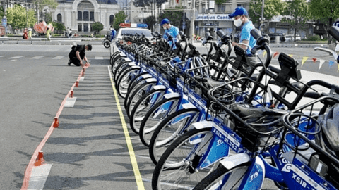 Hà Nội thí điểm dịch vụ xe đạp công cộng trong 12 tháng
