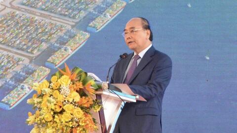 Chủ tịch nước Nguyễn Xuân Phúc dự Lễ khởi công Cảng Liên Chiểu
