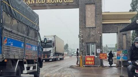 Dừng xét nghiệm COVID-19 với người, hàng hóa tại các cửa khẩu ở Móng Cái từ 8/1