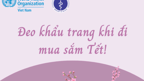Bộ Y tế khuyến cáo người dân đeo khẩu trang khi đi mua sắm Tết