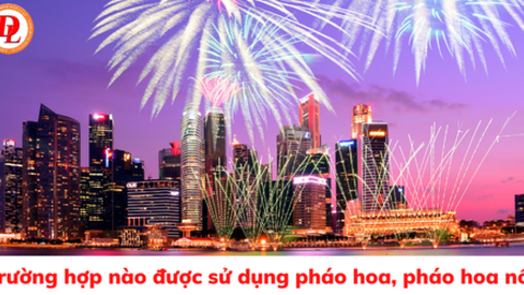 Những trường hợp nào được sử dụng pháo hoa, pháo hoa nổ?