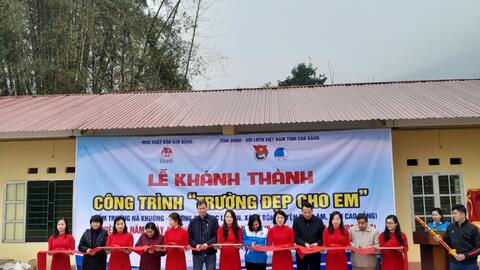 Cao Bằng: Khánh thành 2 phòng học kỉ niệm 80 năm ngày mất anh Kim Đồng