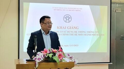 Hà Nội: Tập huấn sử dụng Hệ thống thông tin giải quyết TTHC thế hệ mới cho cán bộ, công chức