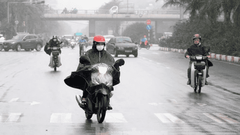 Từ tối nay, miền Bắc chuyển mưa phùn