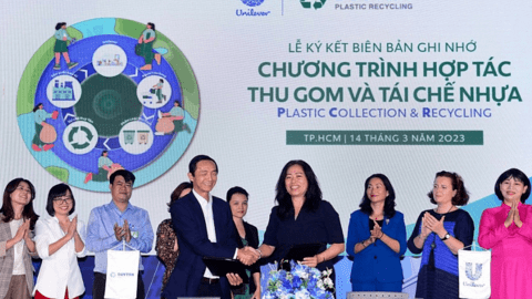 Unilever Việt Nam và Tái Chế Duy Tân ký kết hợp tác về thu gom và tái chế nhựa