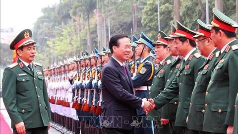 Chủ tịch nước dự lễ tuyên dương Gương mặt trẻ tiêu biểu toàn quân