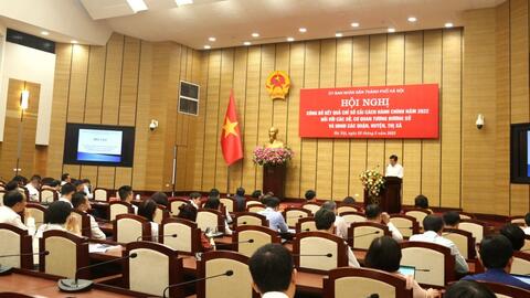 Sở LĐ,TB&XH và quận Hoàn Kiếm đứng đầu về chỉ số cải cách hành chính