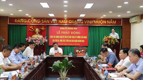Quận Hoàng Mai phát động cuộc thi chính luận về bảo vệ nền tảng tư tưởng của Đảng