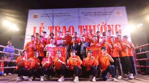 Hà Nội giành vị trí nhất toàn đoàn Giải vô địch các Câu lạc bộ Muay quốc gia 2023