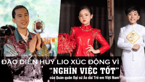 Đạo diễn Huy Lio xúc động khi Quán quân Đại sứ Áo dài trẻ em Việt Nam thực hiện “Nghìn việc tốt”