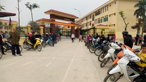 Huyện Ba Vì lan tỏa mô hình “Cổng trường an toàn, văn minh”