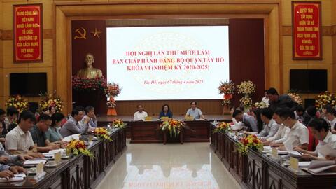 Quận Tây Hồ tập trung giải quyết nhiều vấn đề cụ thể và mới phát sinh