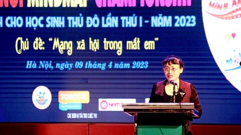 Hơn 100 học sinh dự vòng Chung kết cuộc thi Sơ đồ tư duy Hà Nội 2023
