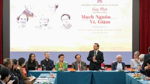 Chương trình nghệ thuật "Mạch nguồn ví, giặm" tôn vinh 5 nhạc sỹ tài danh xứ Nghệ
