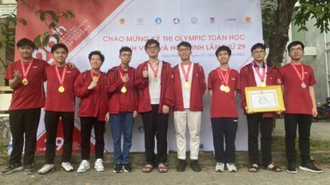 Đại học Bách khoa Hà Nội nhất toàn đoàn kỳ thi Olympic Toán toàn quốc