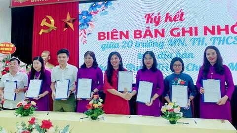Huyện Chương Mỹ - Thanh Trì hợp tác, chia sẻ kinh nghiệm giáo dục